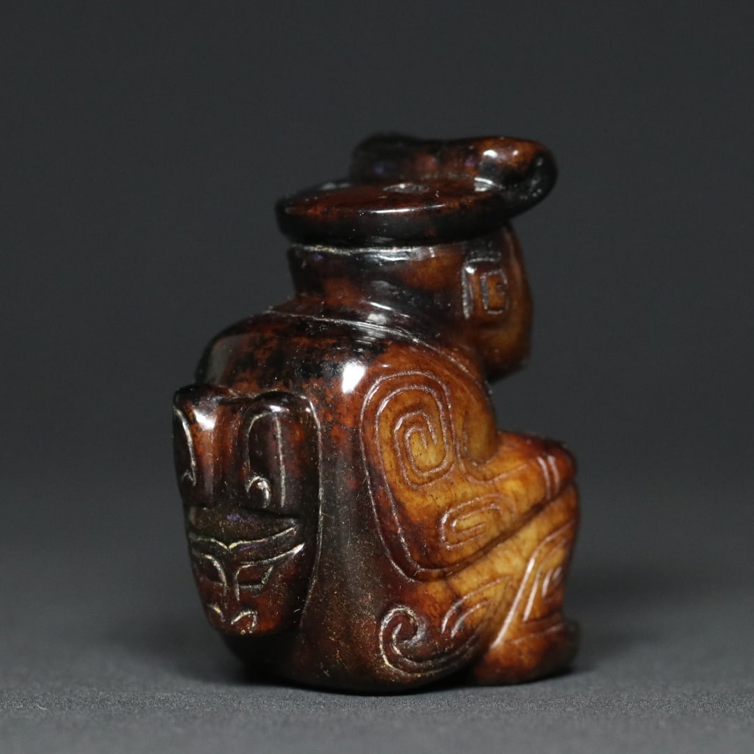 An Exquisite White Jade Figure Pendant - 4