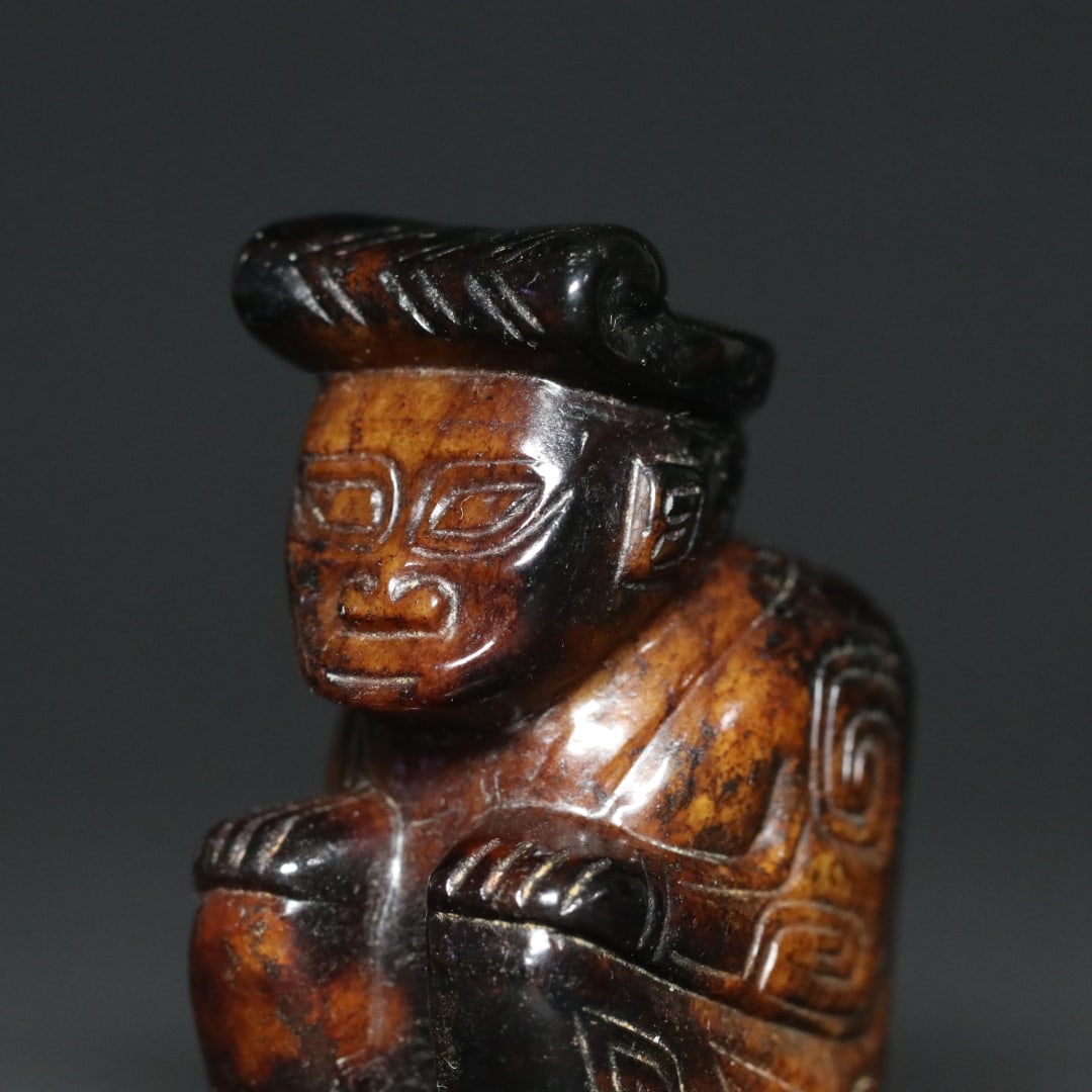 An Exquisite White Jade Figure Pendant - 6