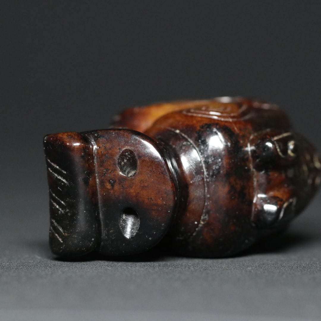 An Exquisite White Jade Figure Pendant - 7