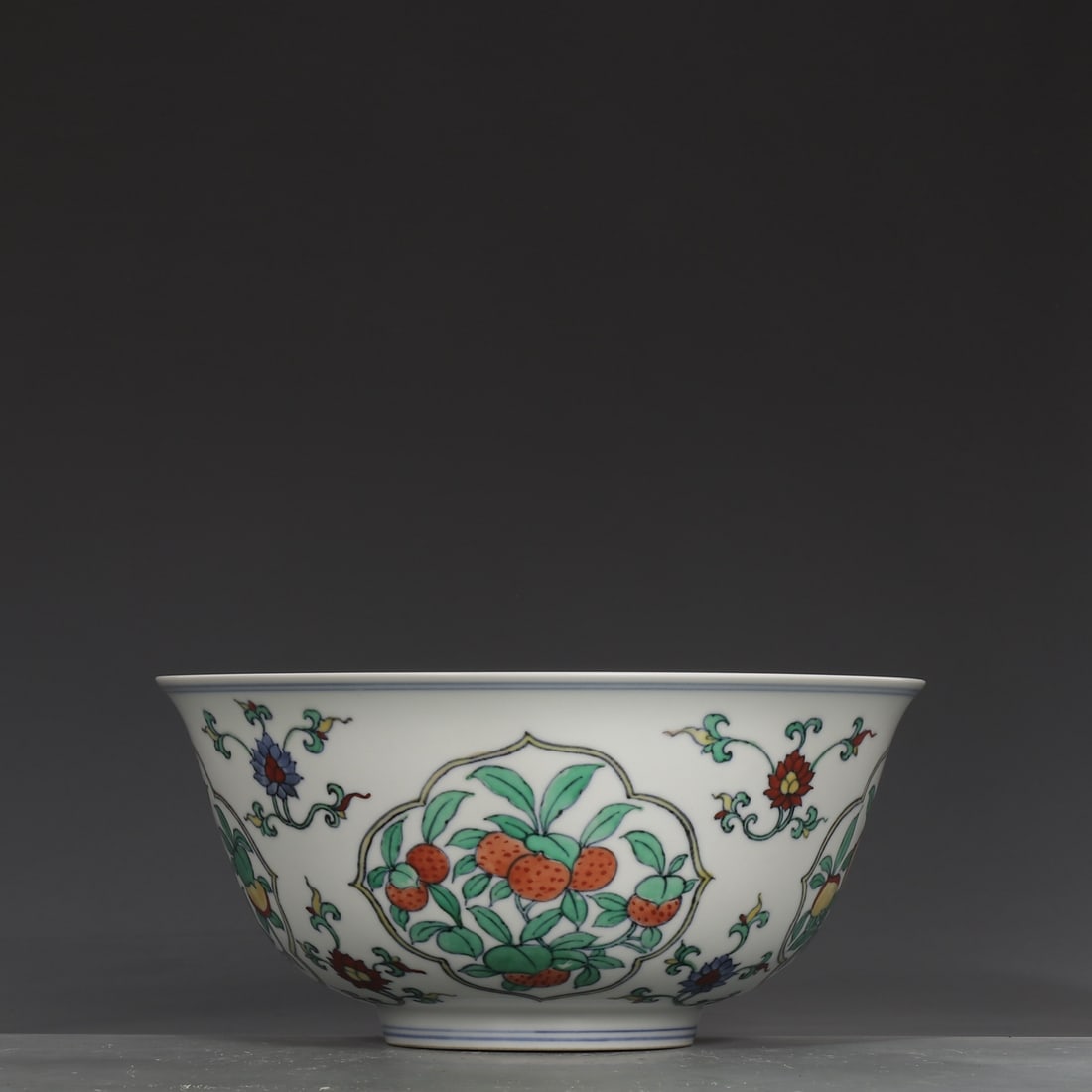 An Exquisite Doucai Flower and Fruit Pattern Bowl - 2