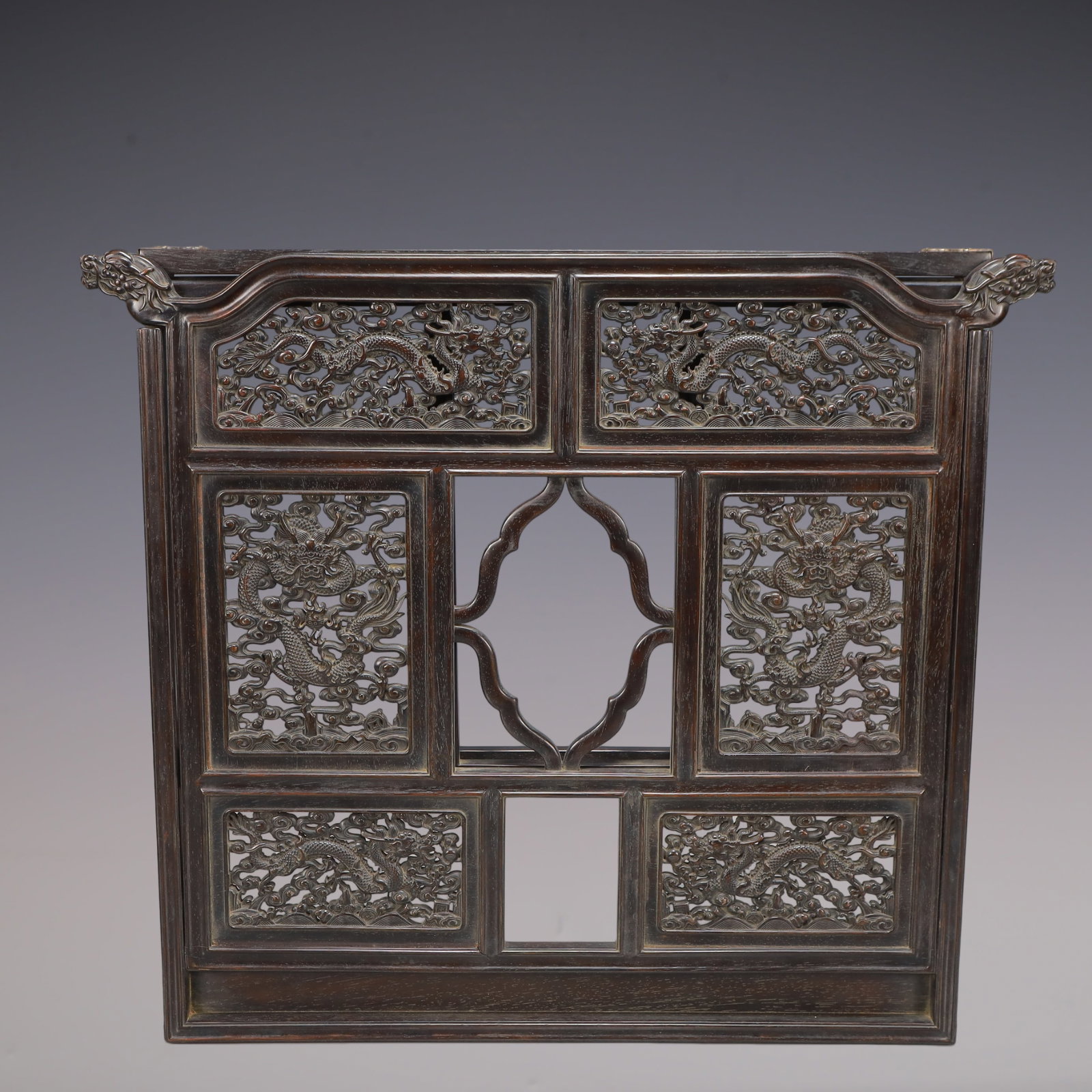 A Exquisite Zitanwood Dragon Pattern Ornament - 2