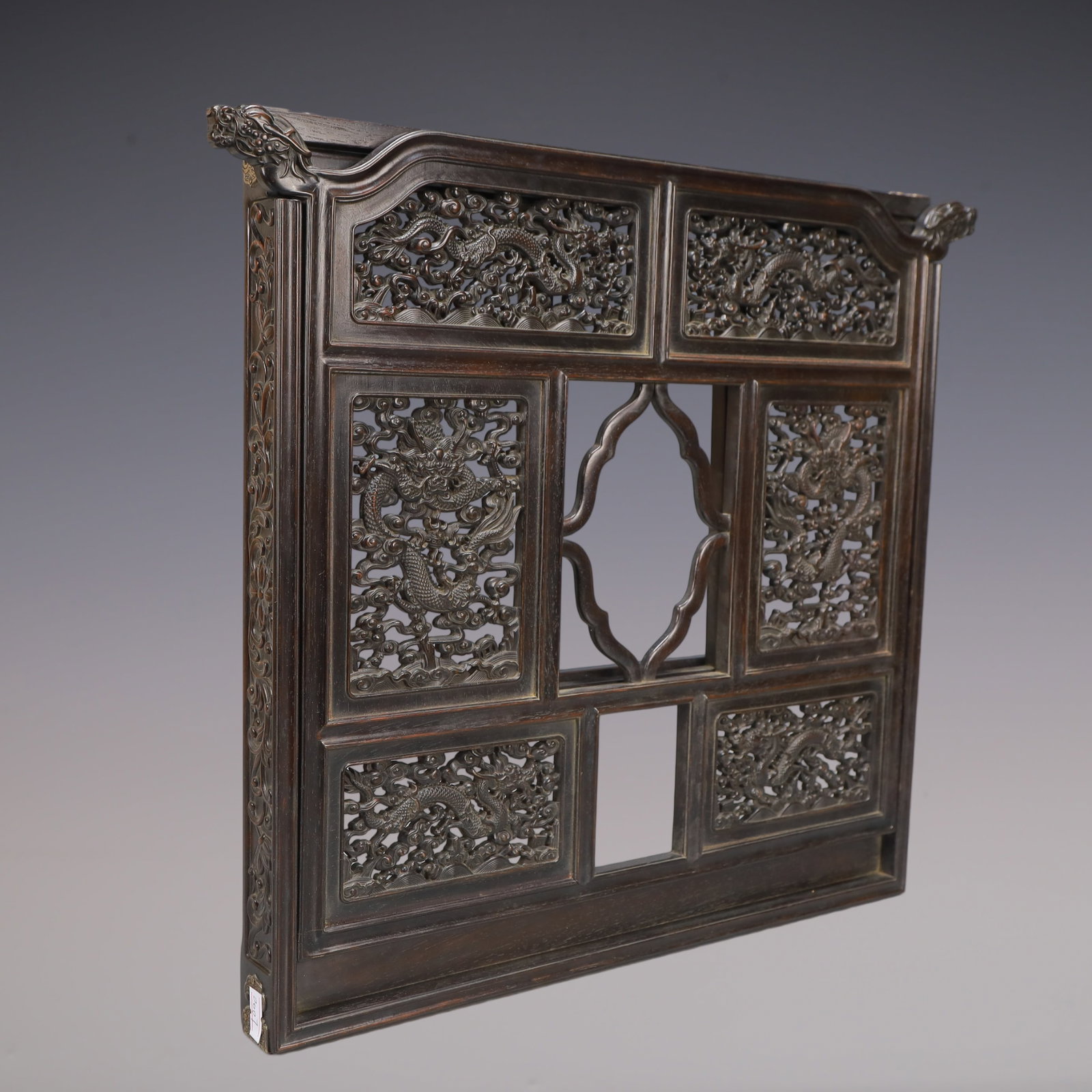 A Exquisite Zitanwood Dragon Pattern Ornament - 4