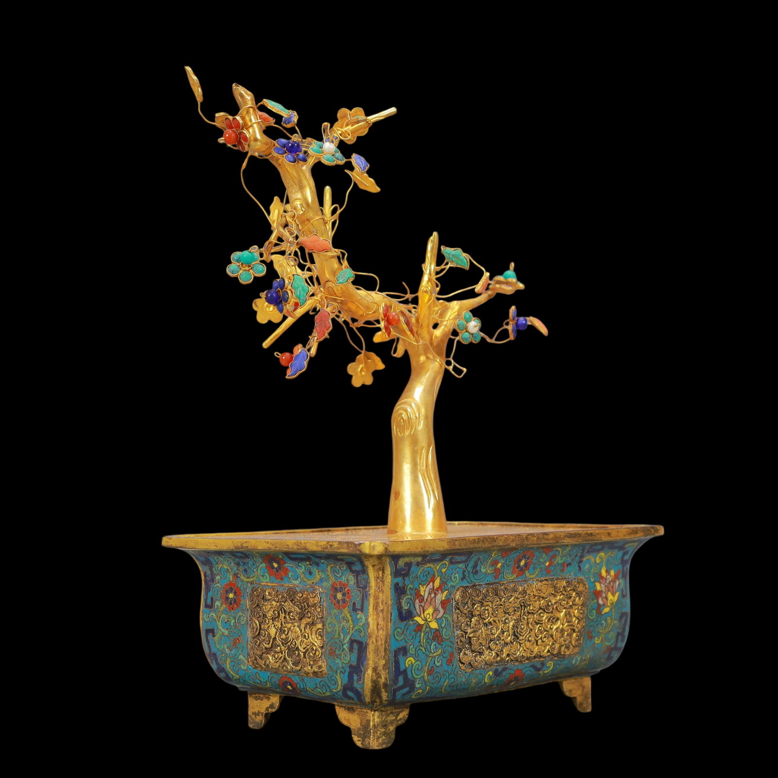 A Exquisite Cloisonne Lotus Pattern Ornament - 6