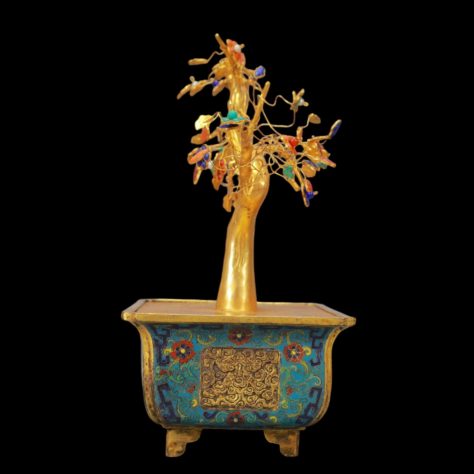 A Exquisite Cloisonne Lotus Pattern Ornament - 8