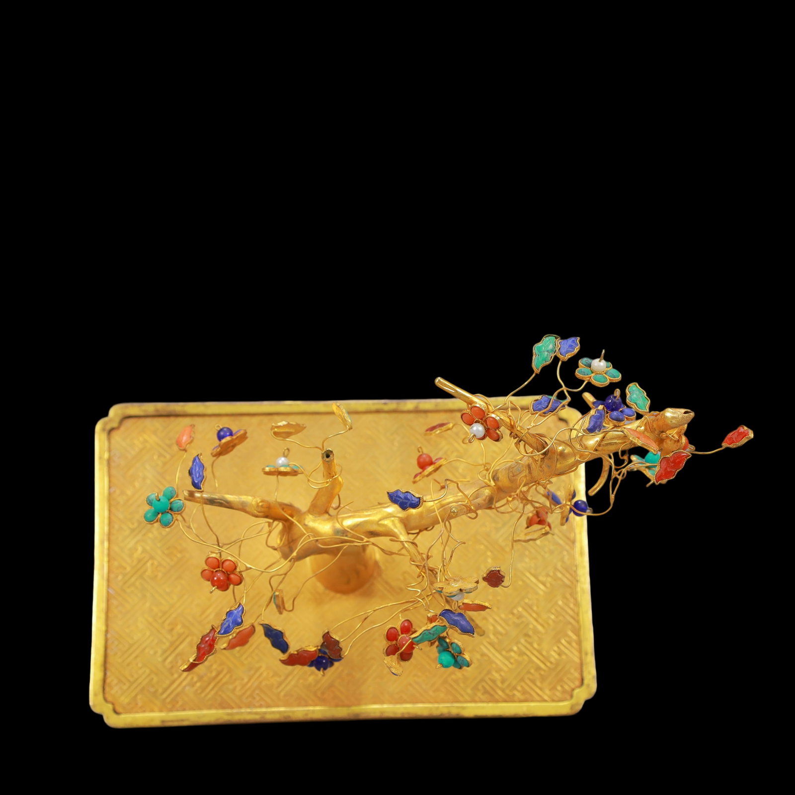A Exquisite Cloisonne Lotus Pattern Ornament - 9