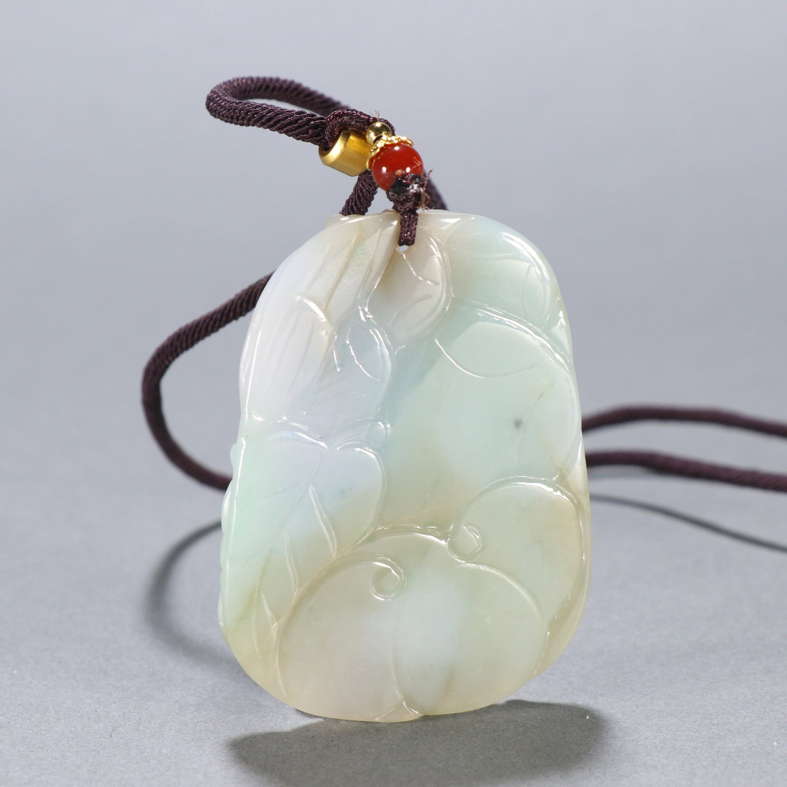 An Exquisite Jadeite Chi-Dragon Pattern Brand - 4