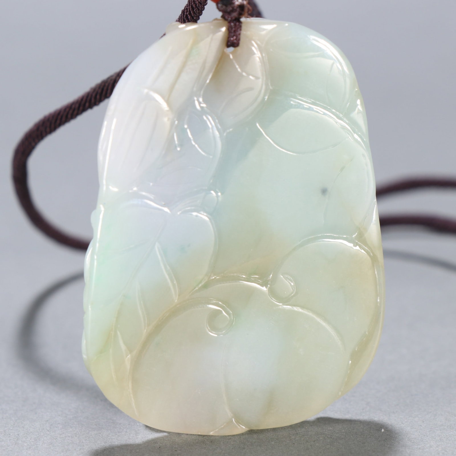 An Exquisite Jadeite Chi-Dragon Pattern Brand - 5