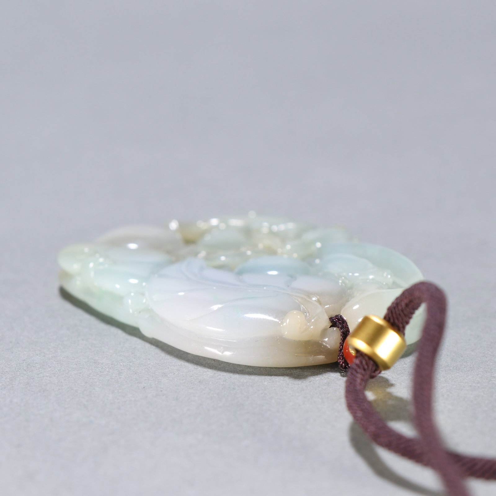 An Exquisite Jadeite Chi-Dragon Pattern Brand - 8