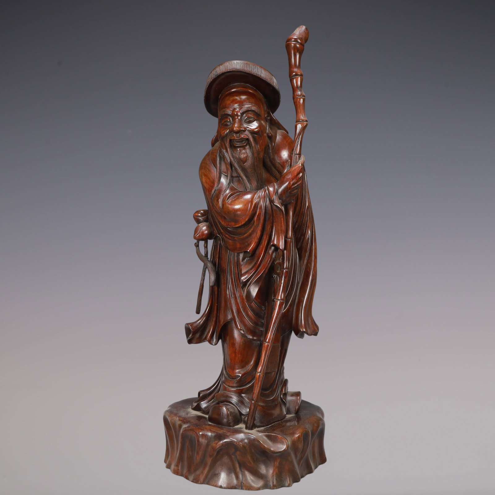 A Exquisite Boxwood Figures Ornament: A Exquisite Boxwood Figures Ornament Qing Dynasty, China Size:24cmx23cmx69cm Weight:8250g (The Dimensions Of All Batches Are Manually Measured.If You Need More Detailed Information, Please Contact