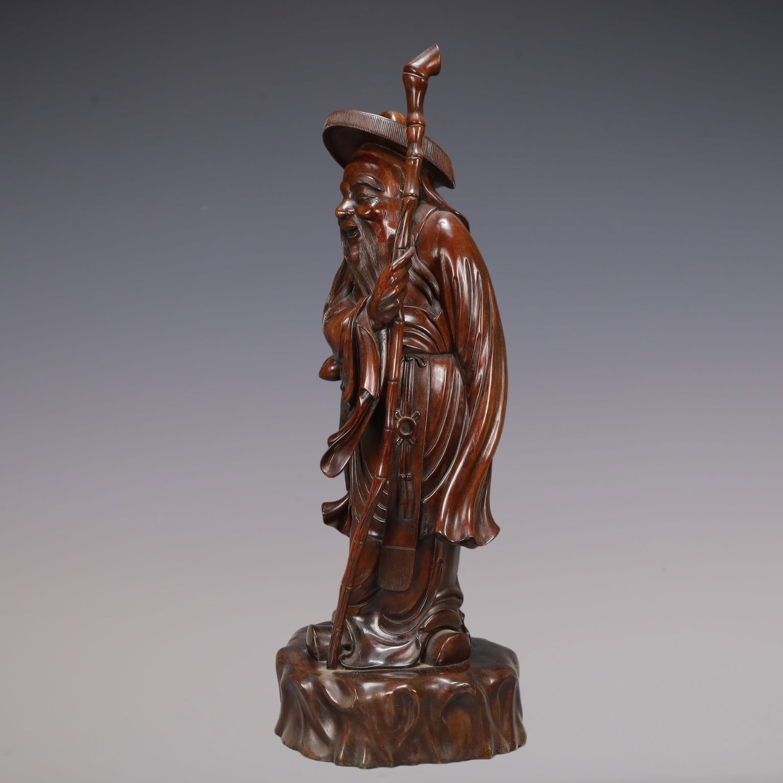 A Exquisite Boxwood Figures Ornament - 5