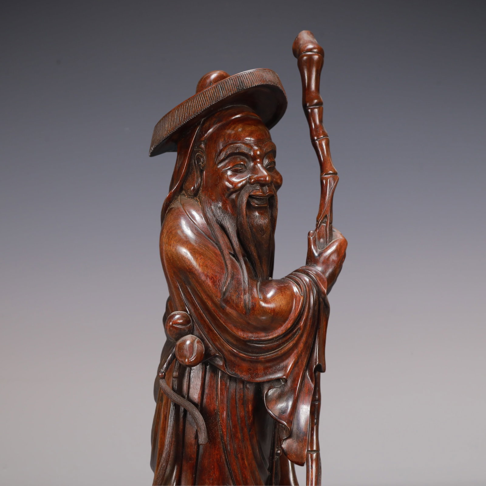 A Exquisite Boxwood Figures Ornament - 8