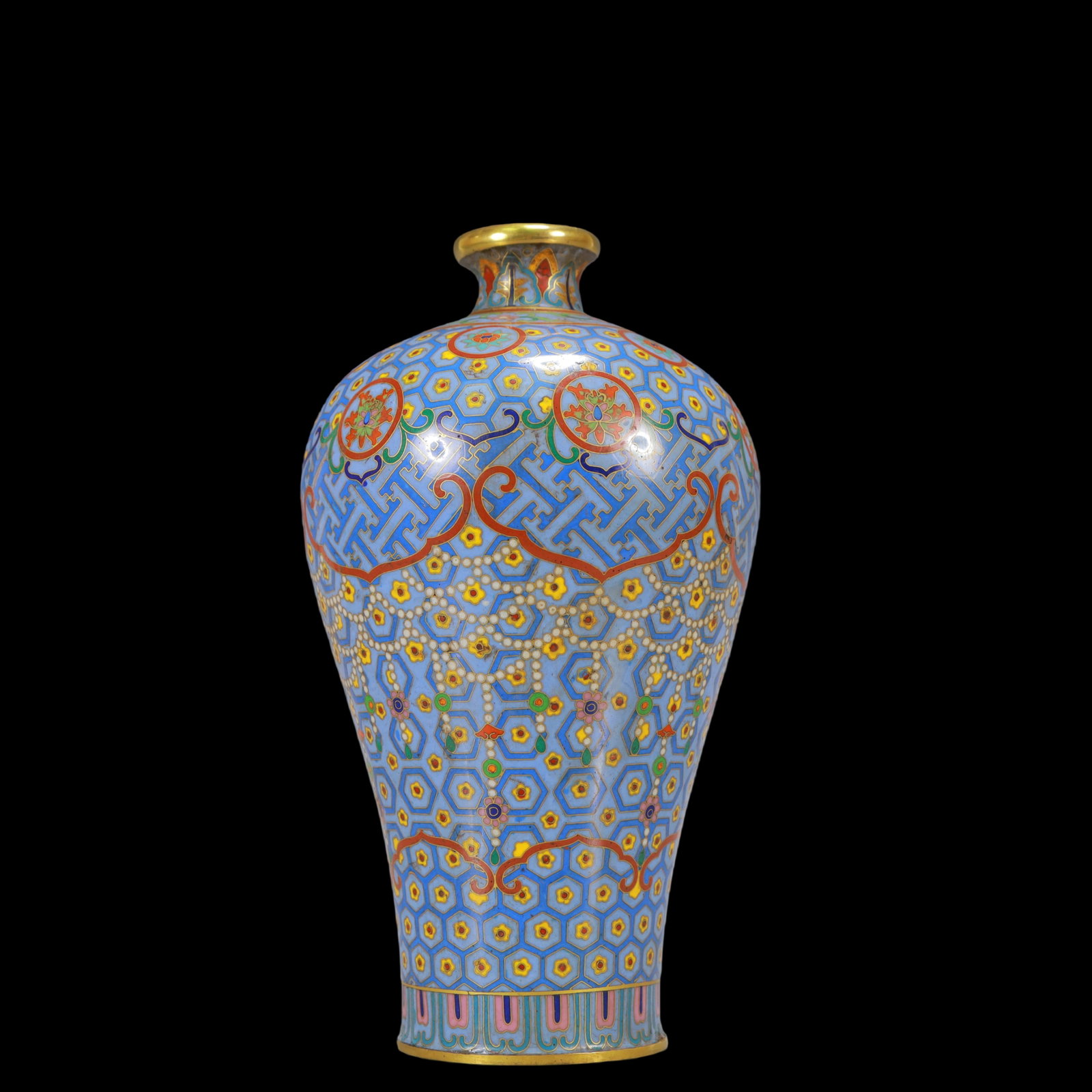 An Exquisite Cloisonne Flower Pattern Vase - 2