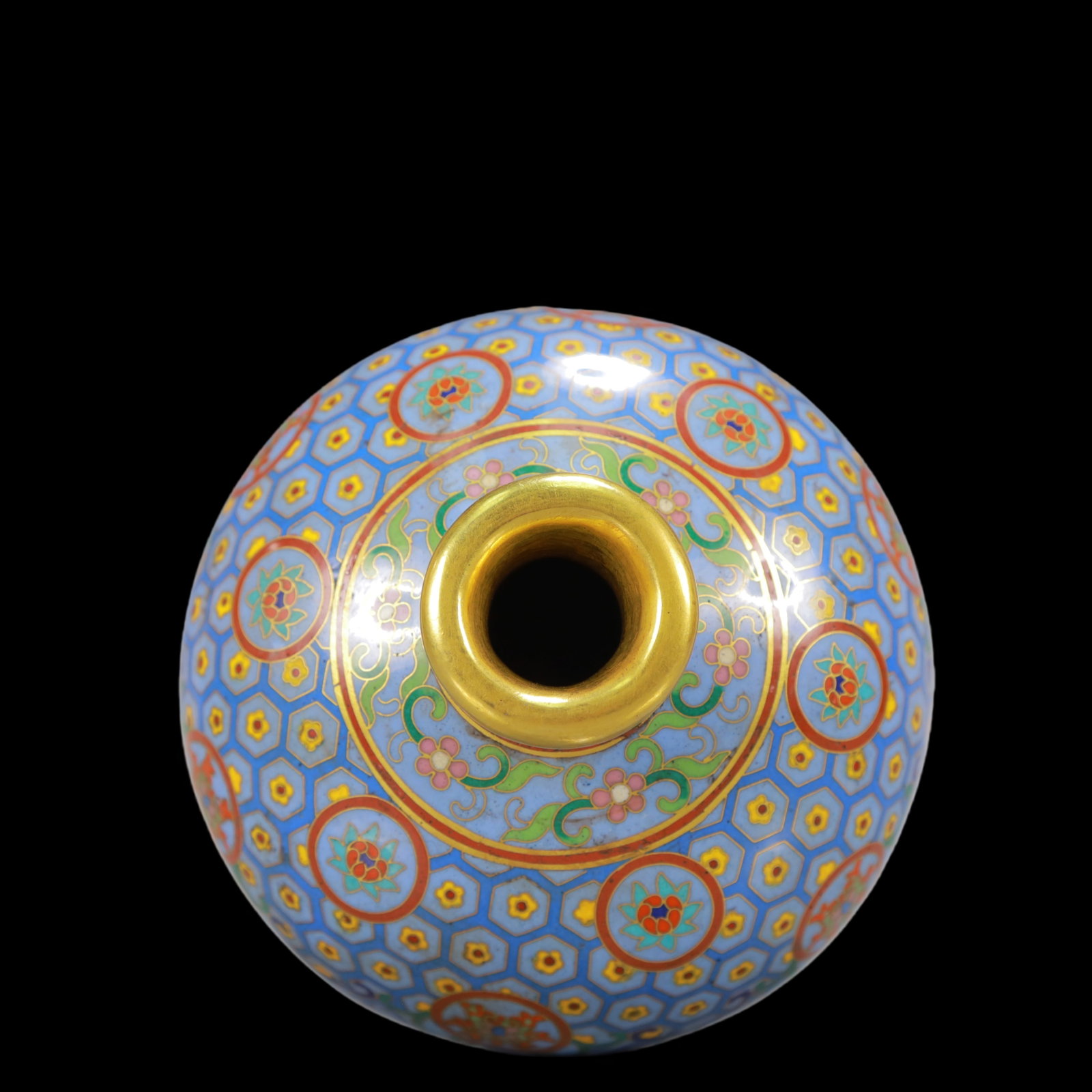 An Exquisite Cloisonne Flower Pattern Vase - 5