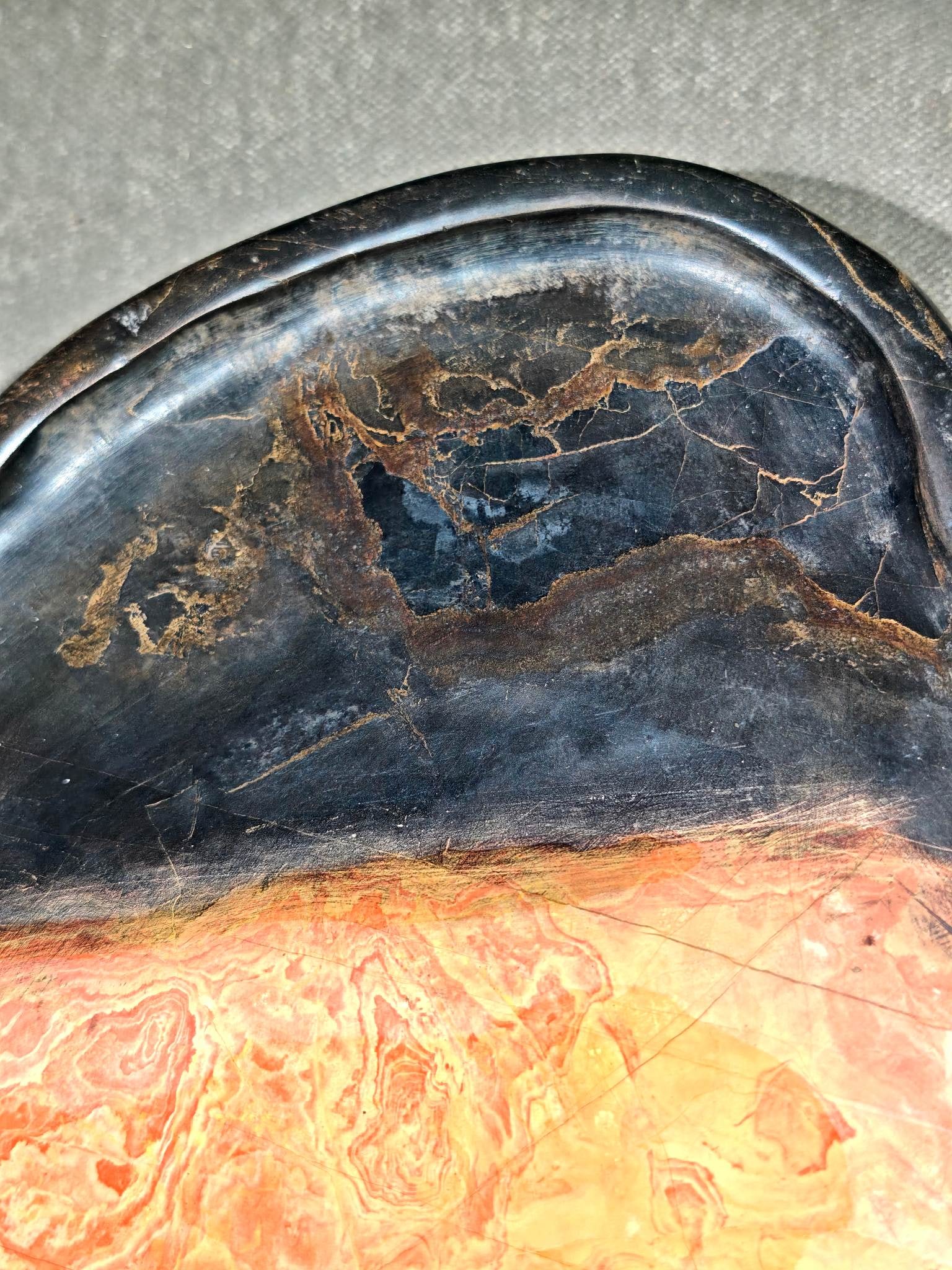 An Exquisite with poem Inkstone - 3