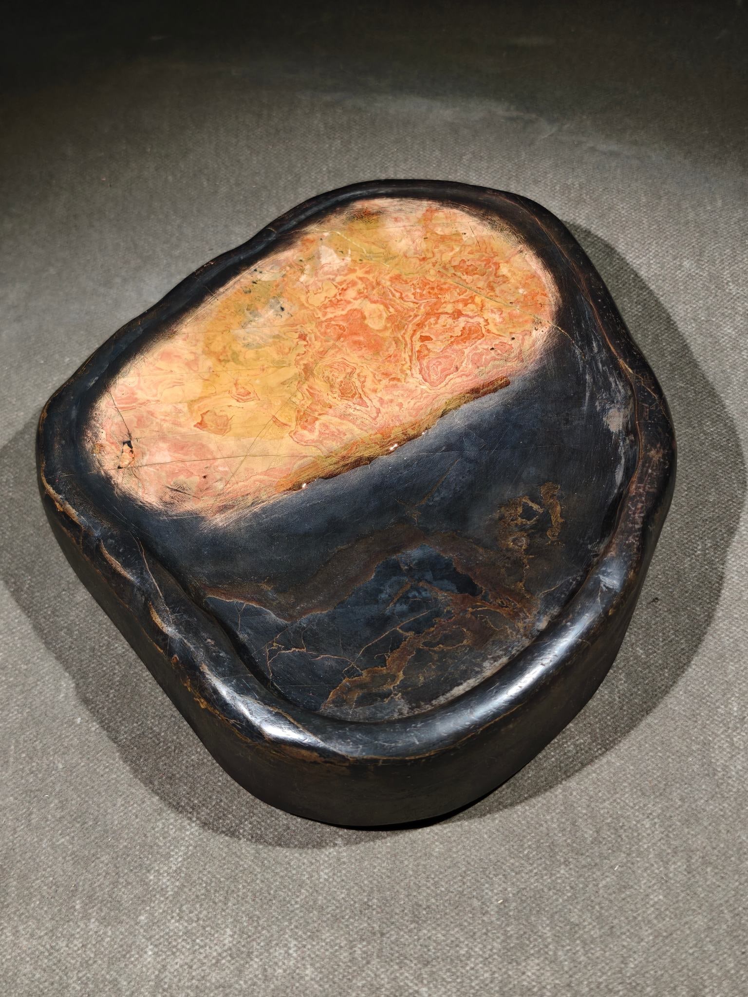 An Exquisite with poem Inkstone - 4