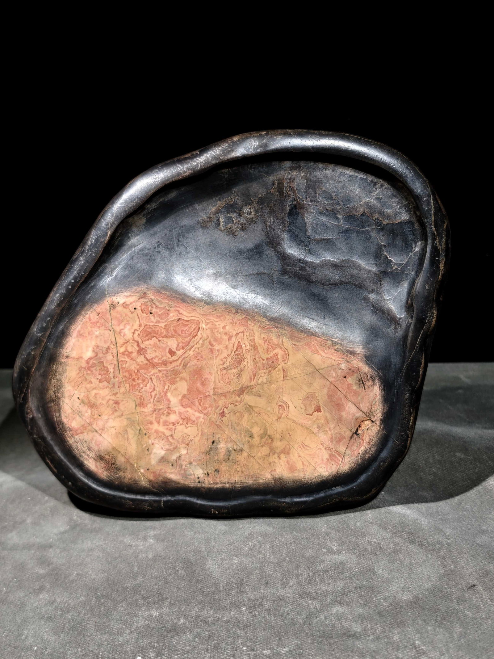 An Exquisite with poem Inkstone - 7