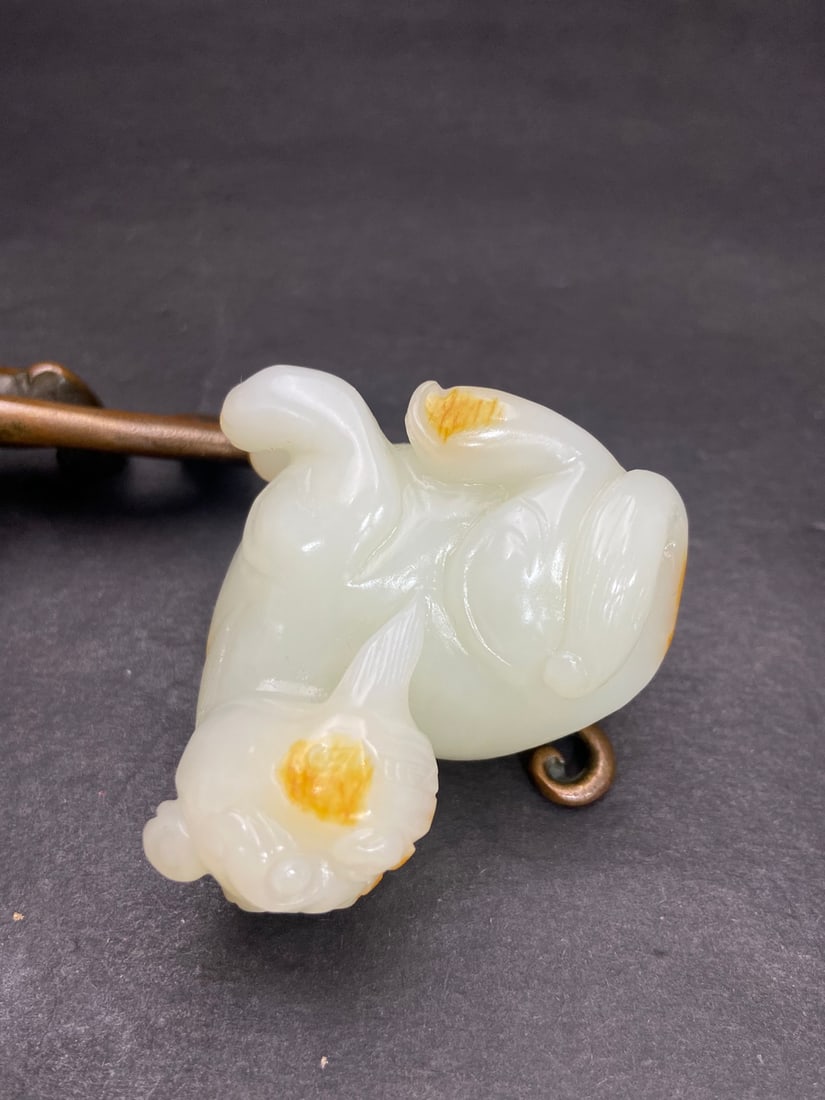 An Exquisite White Jade Auspicious Beast Pendant - 7