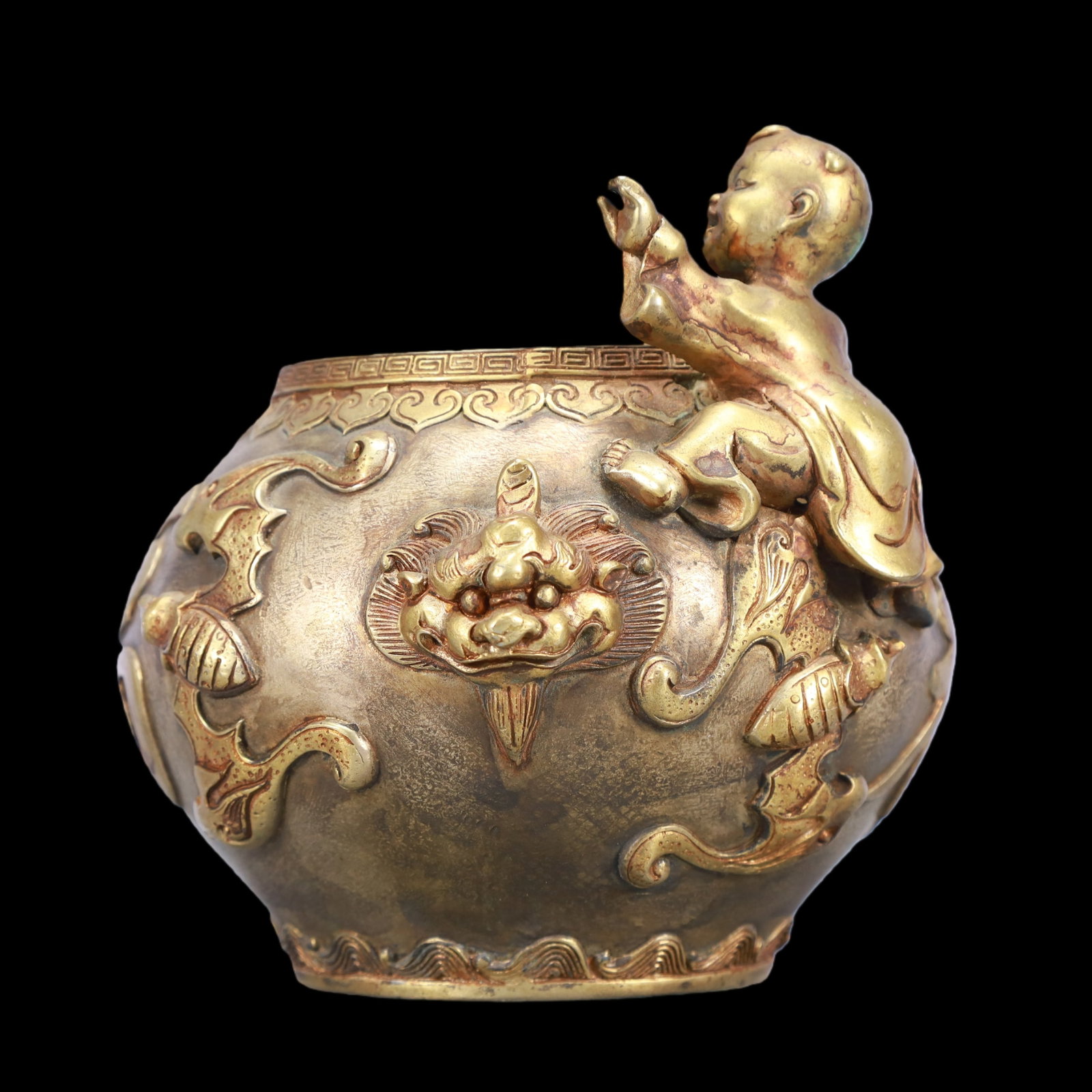 A Exquisite Gilt Silver Double-Ears Jar - 4