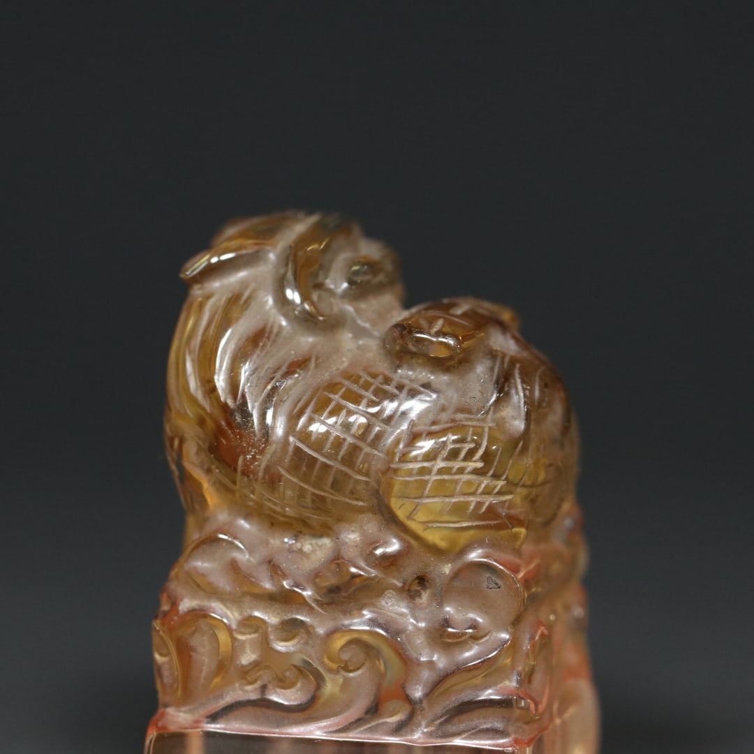 An Exquisite Crystal Auspicious Beast Seal - 7