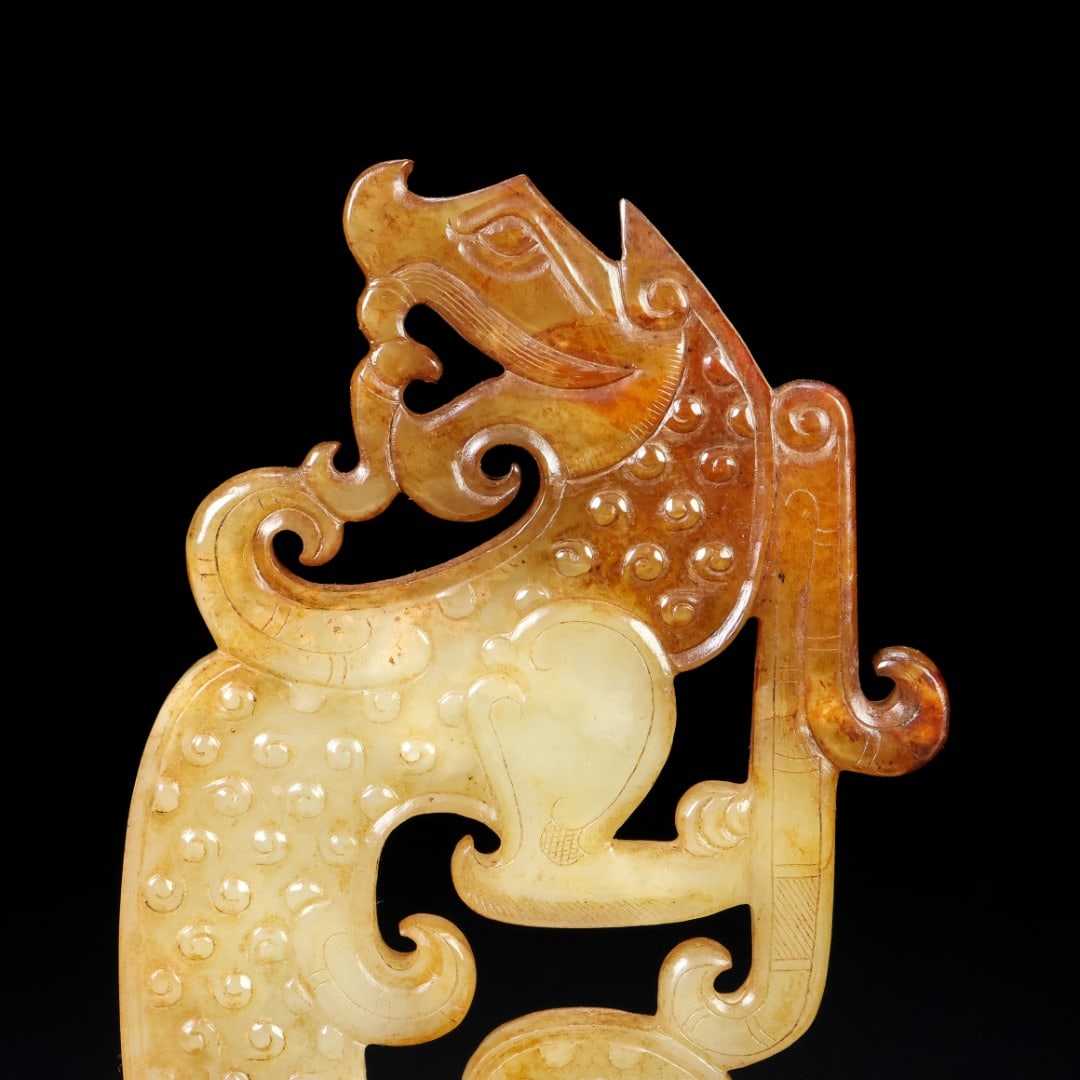 An Exquisite White Jade Dragon Pattern Ornament - 2