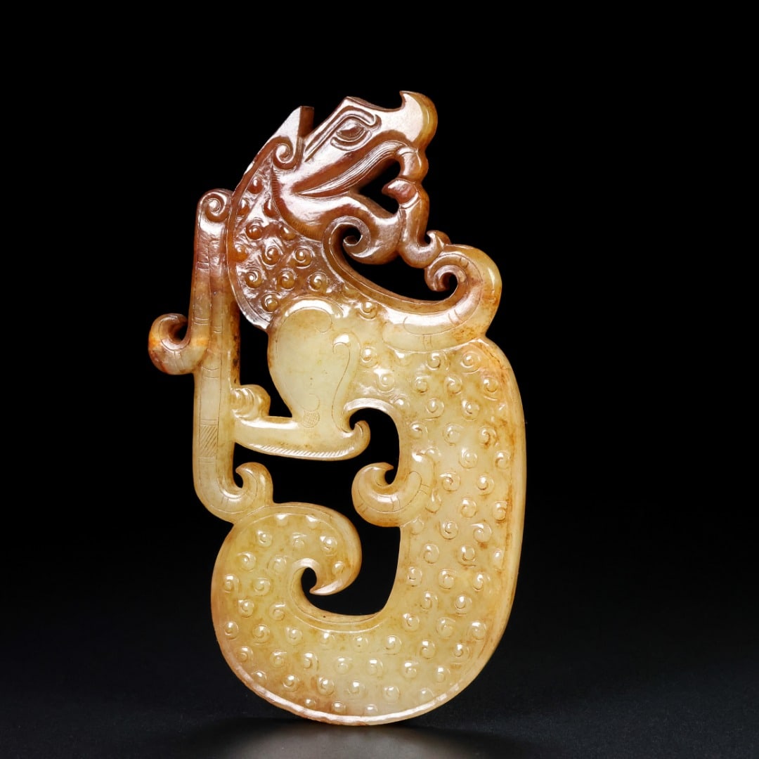 An Exquisite White Jade Dragon Pattern Ornament - 6