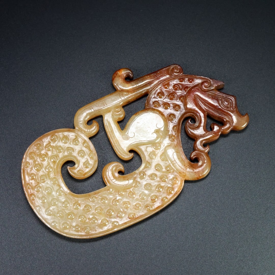 An Exquisite White Jade Dragon Pattern Ornament - 7
