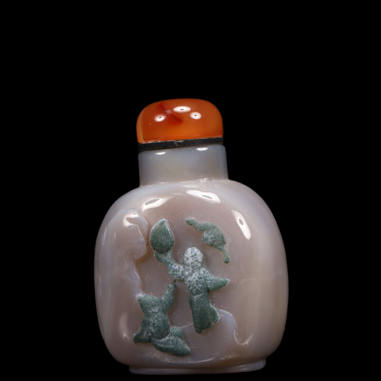 An Exquisite Agate Character and Story Pattern Snuff Bottle - 2