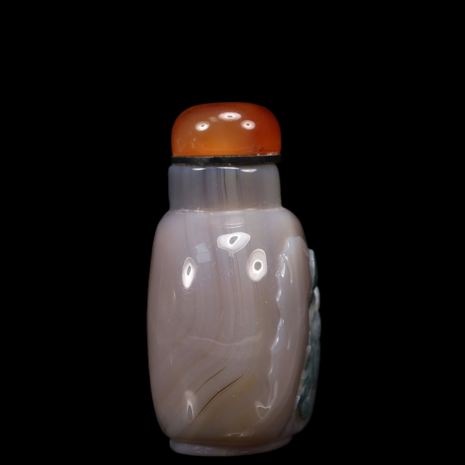 An Exquisite Agate Character and Story Pattern Snuff Bottle - 4