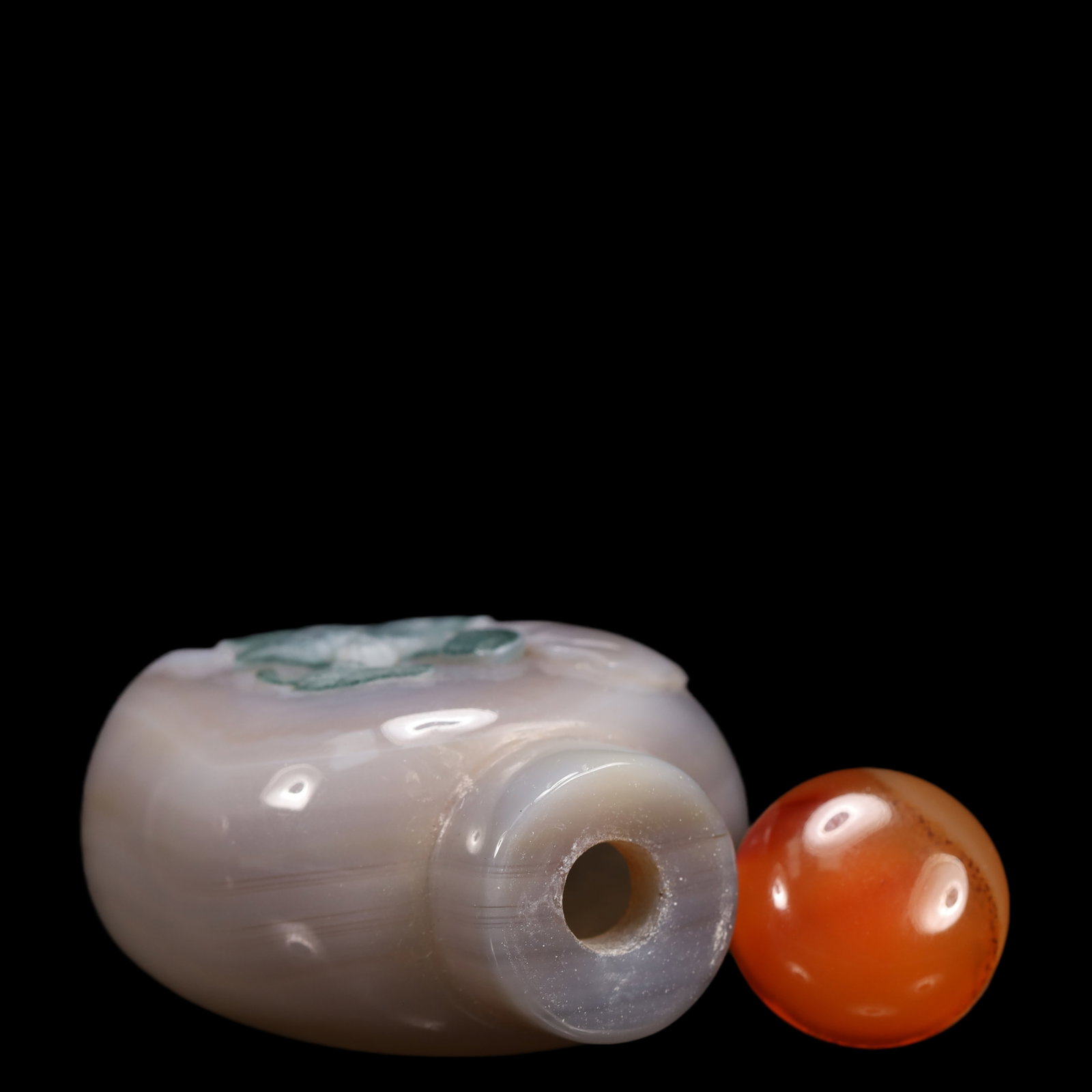 An Exquisite Agate Character and Story Pattern Snuff Bottle - 8