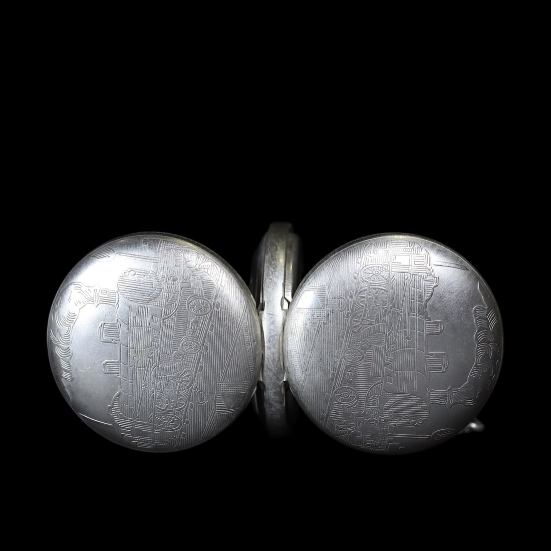 An Exquisite Silver Pocket watch - 9