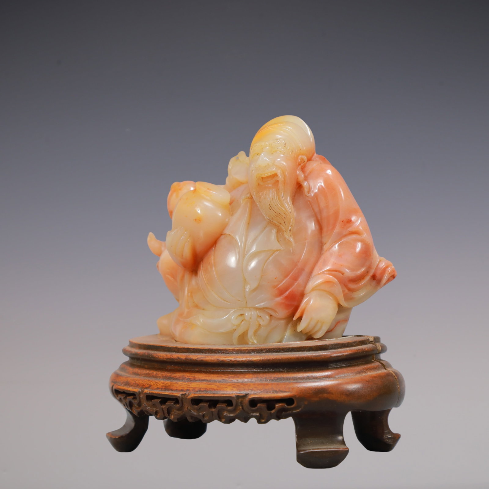 A Exquisite Shoushan Stone Figures Ornament - 2