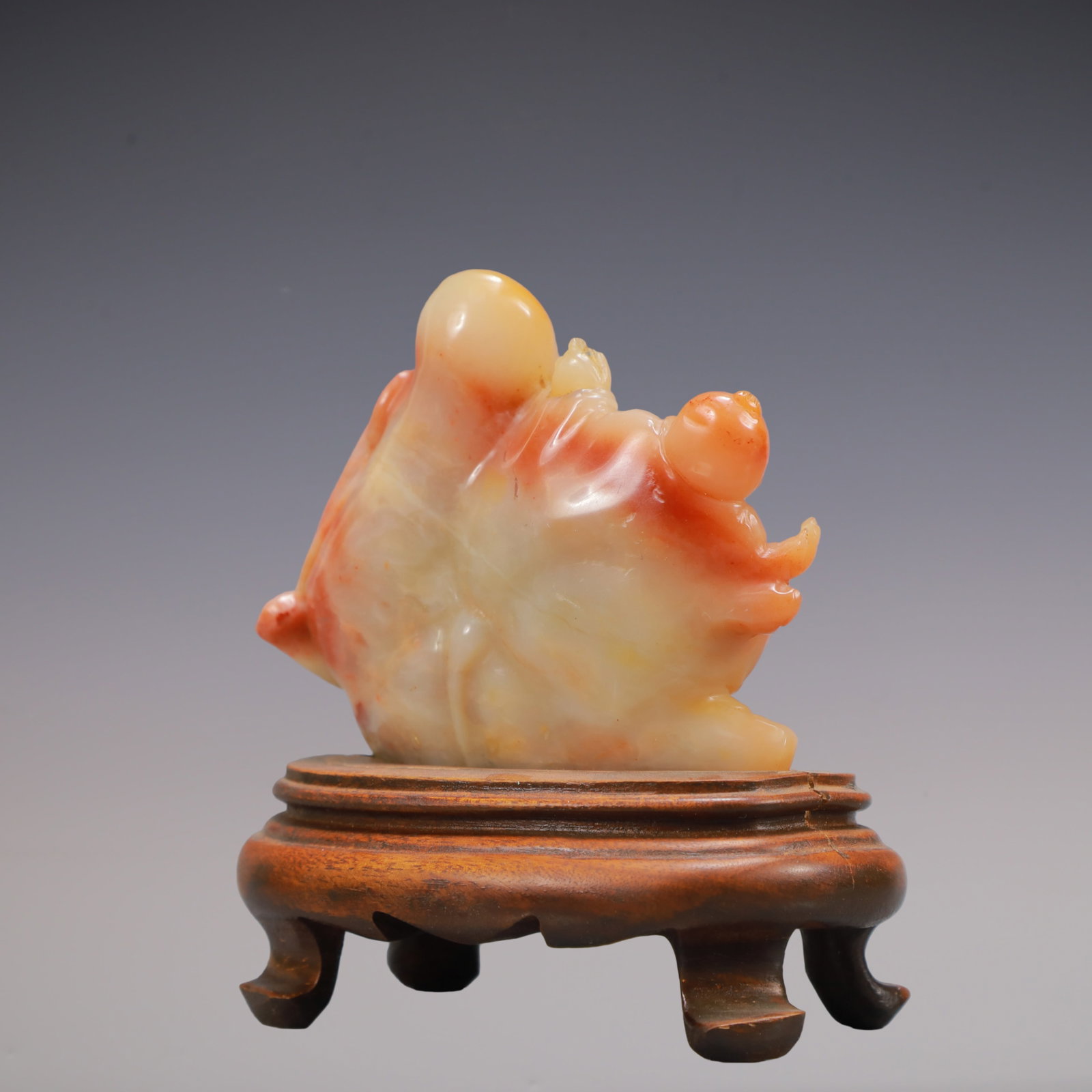 A Exquisite Shoushan Stone Figures Ornament - 4