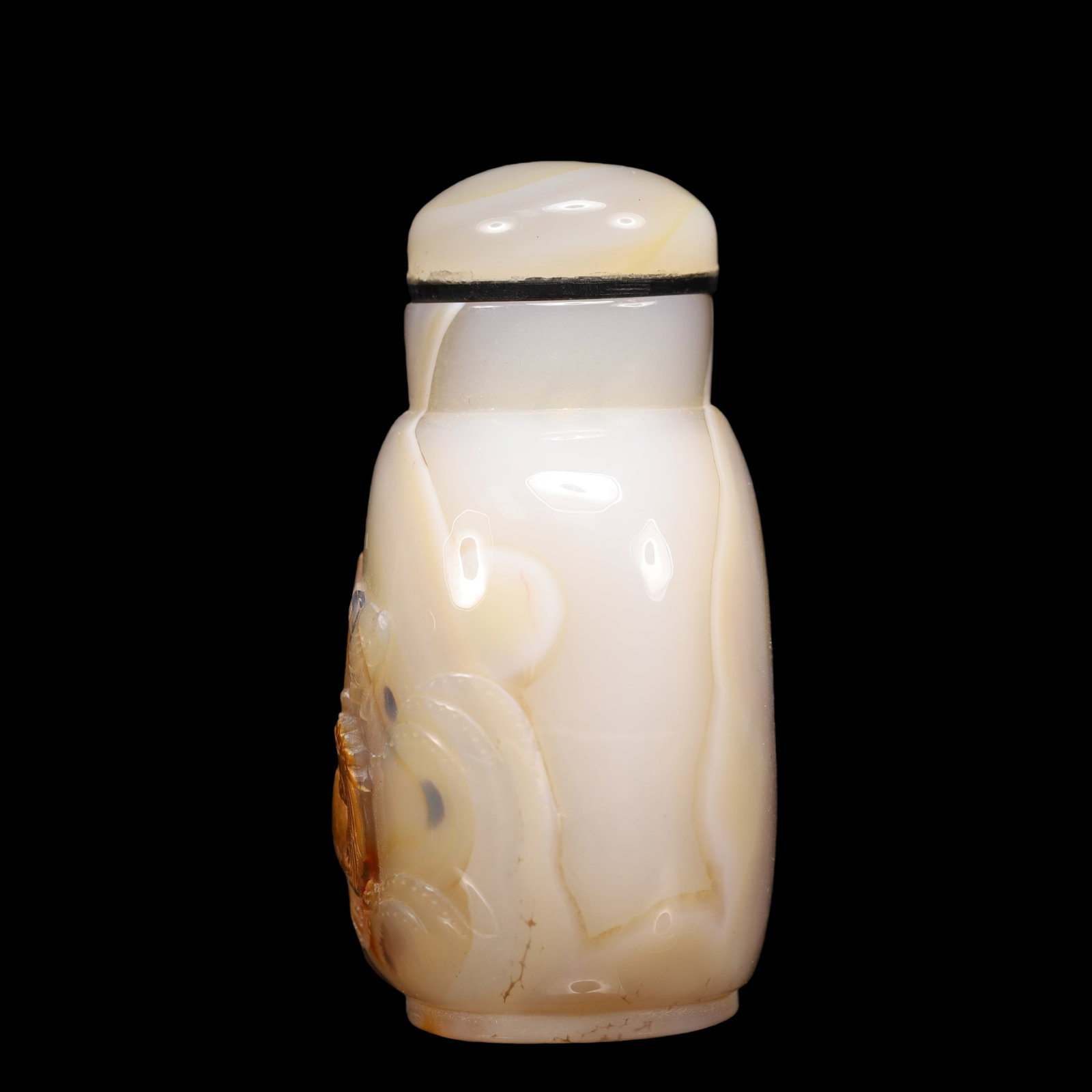 An Exquisite Agate Fowl Pattern Snuff Bottle - 6