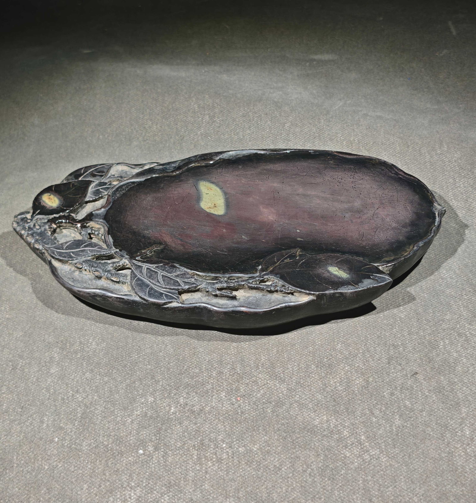 An Exquisite with poem Inkstone - 4