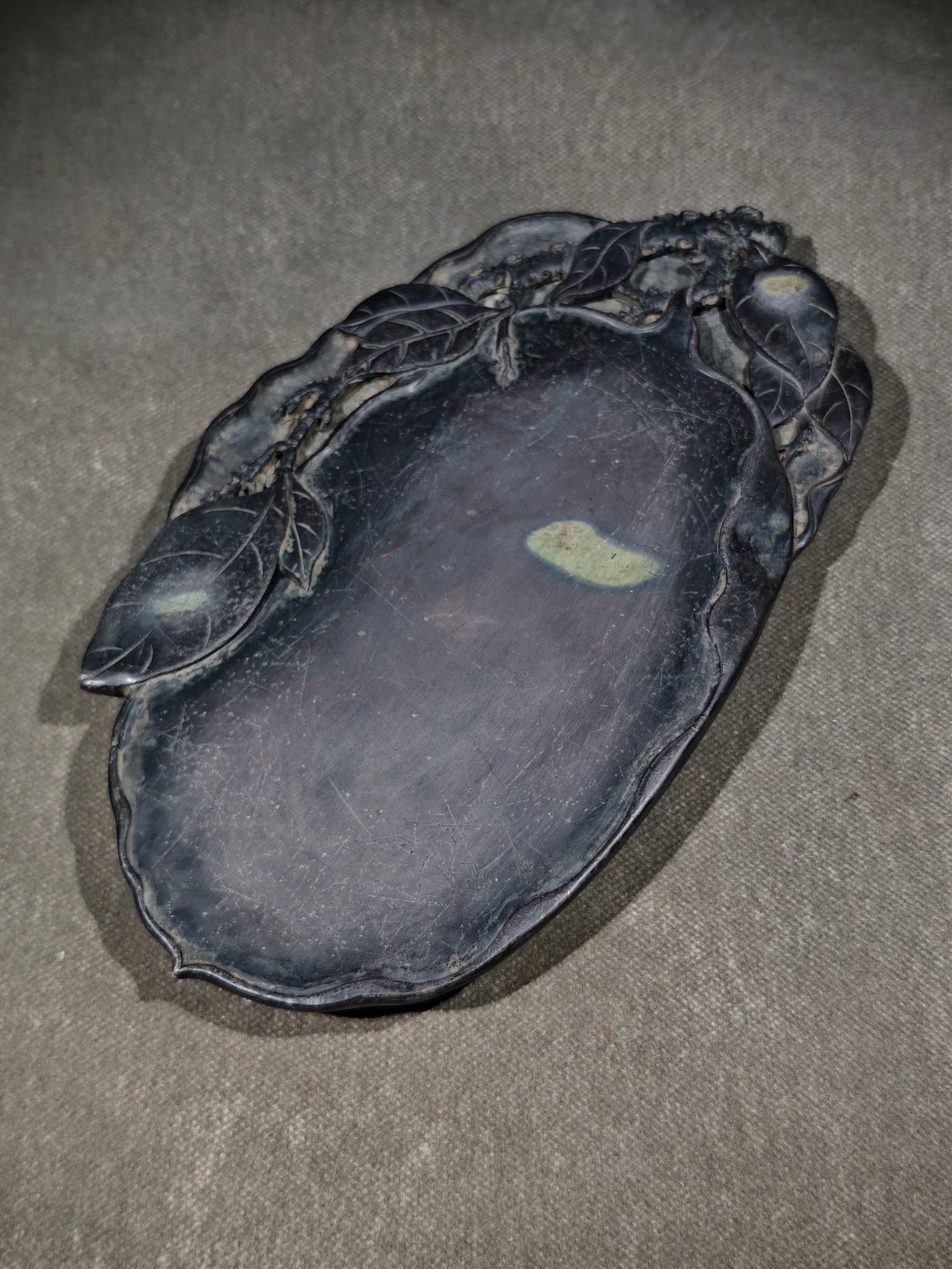 An Exquisite with poem Inkstone - 9
