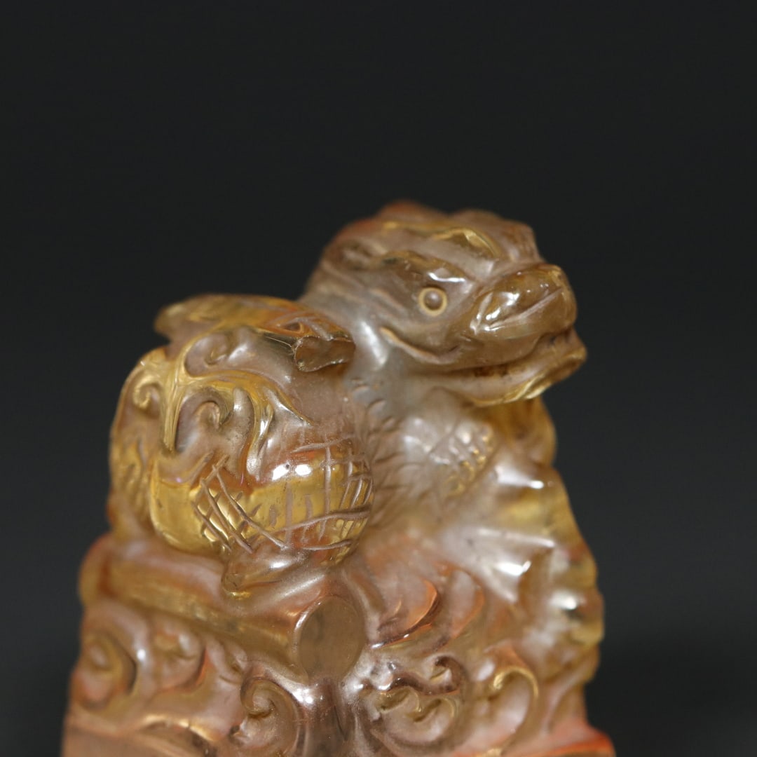 An Exquisite Crystal Auspicious Beast Seal - 7