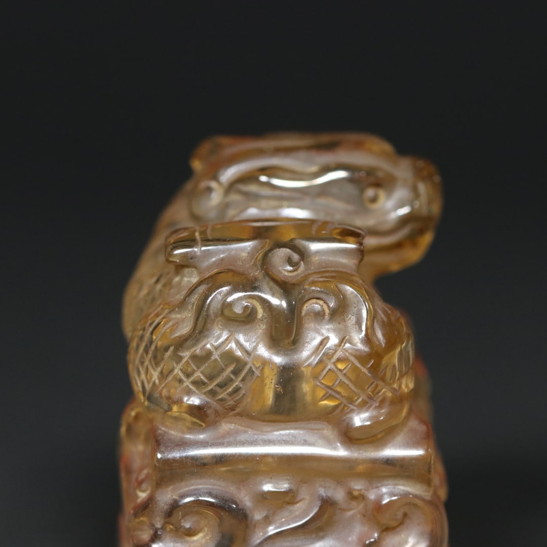 An Exquisite Crystal Auspicious Beast Seal - 8