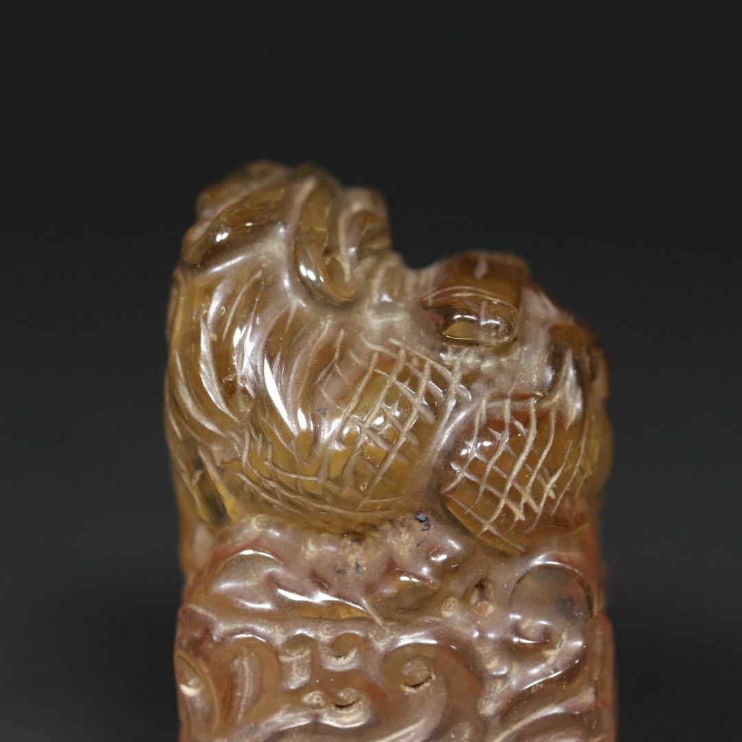 An Exquisite Crystal Auspicious Beast Seal - 9