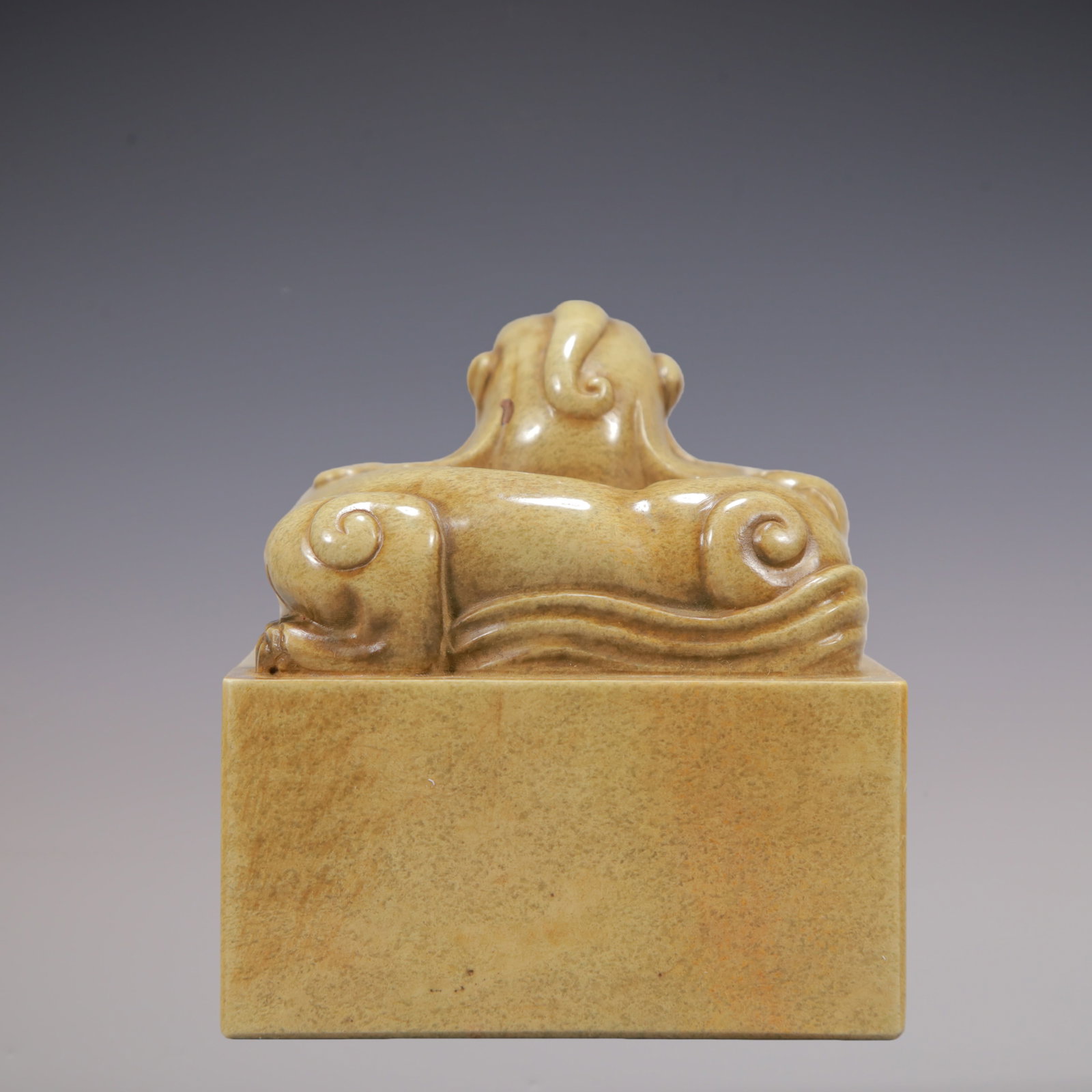 A Exquisite Shoushan Stone Auspicious Beast Seal - 3
