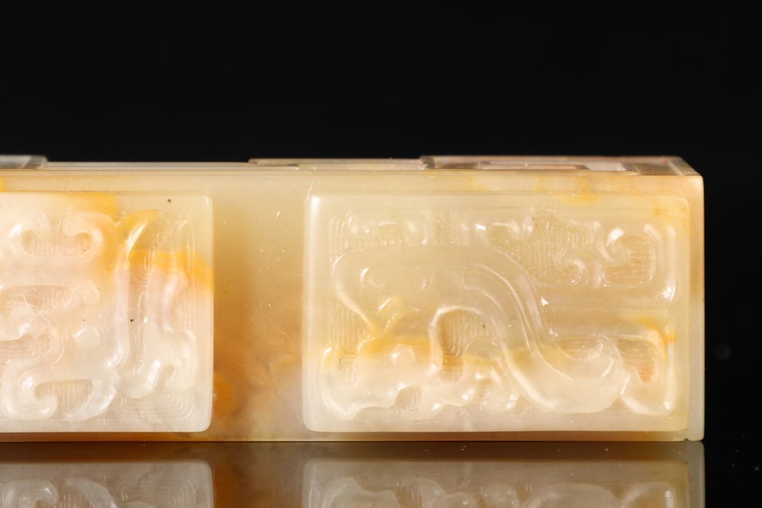 An Exquisite Shoushan Stone Bats Pattern Ornament - 8