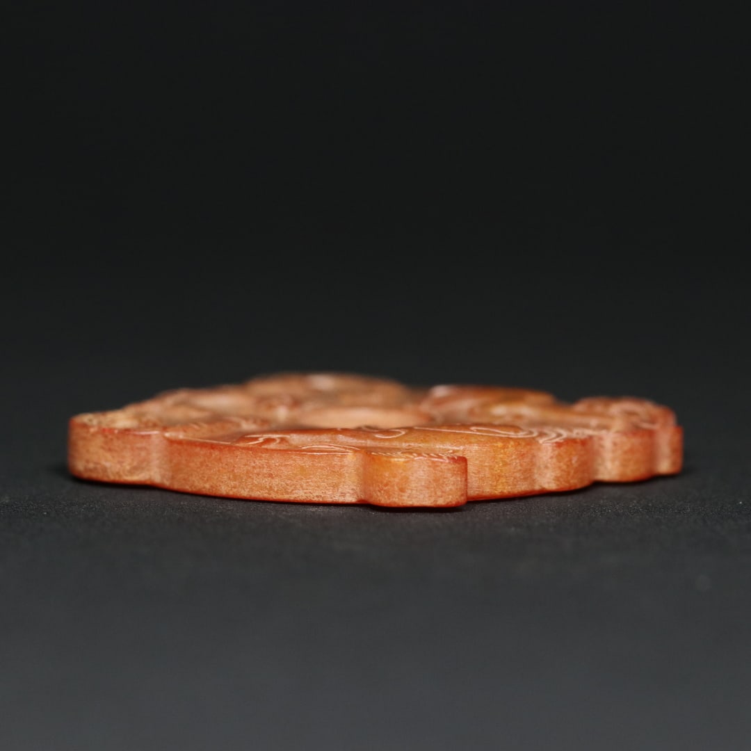 An Exquisite White Jade Dragon and Phoenix Pattern Pendant - 3