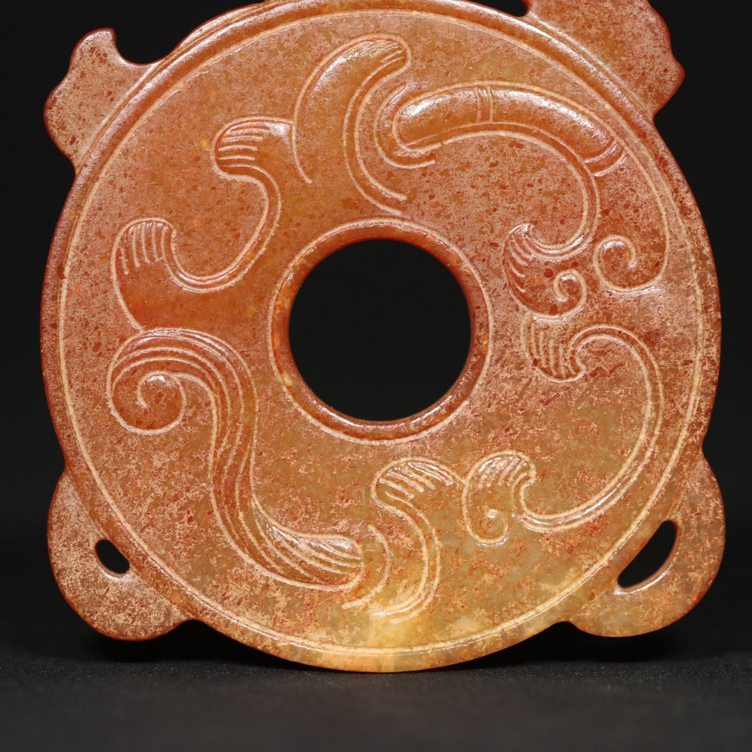 An Exquisite White Jade Dragon and Phoenix Pattern Pendant - 9