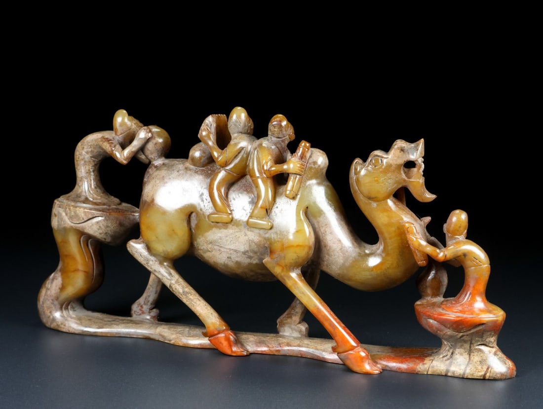 An Exquisite White Jade Camel Ornament - 7