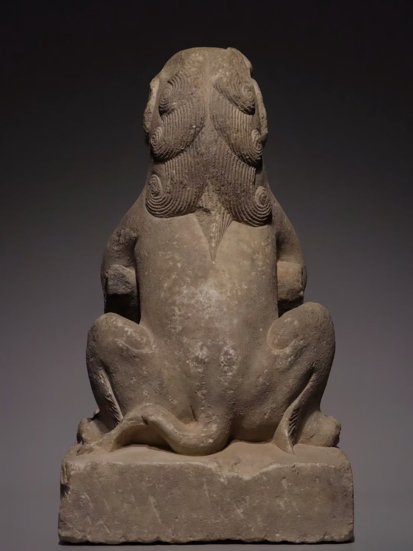 An Exquisite Marble Lion Ornament - 8