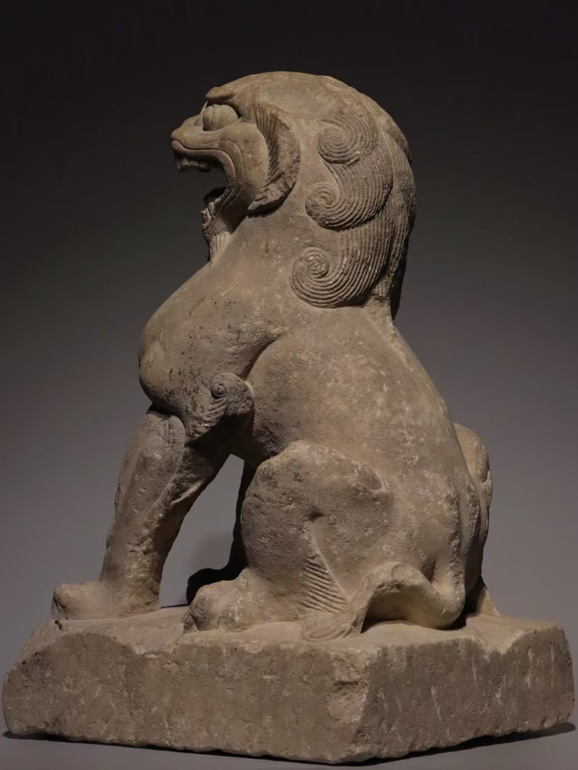 An Exquisite Marble Lion Ornament - 9
