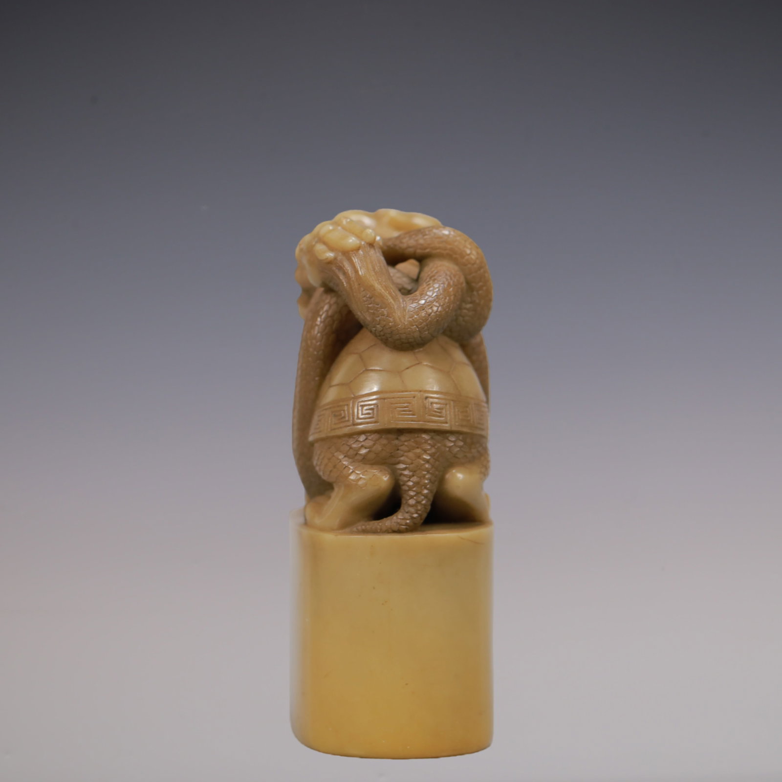 A Exquisite Shoushan Stone Auspicious Beast Seal - 6