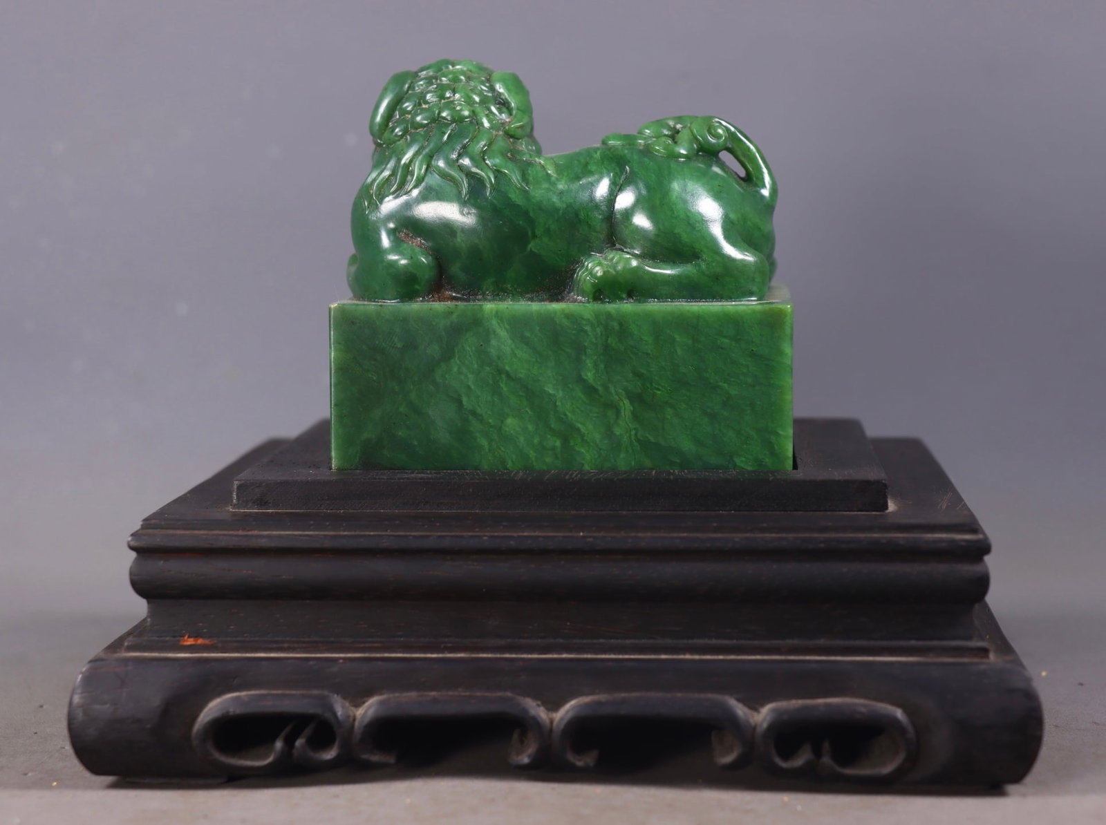 An Exquisite Jasper Auspicious Beast Seal - 5