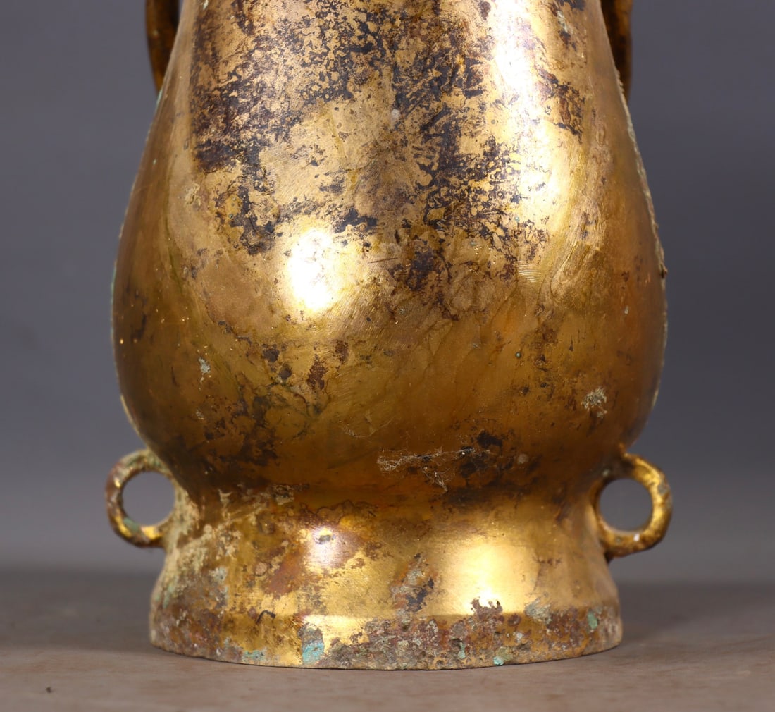 An Exquisite Gilt Bronze Beast-Face Pattern Jar - 7