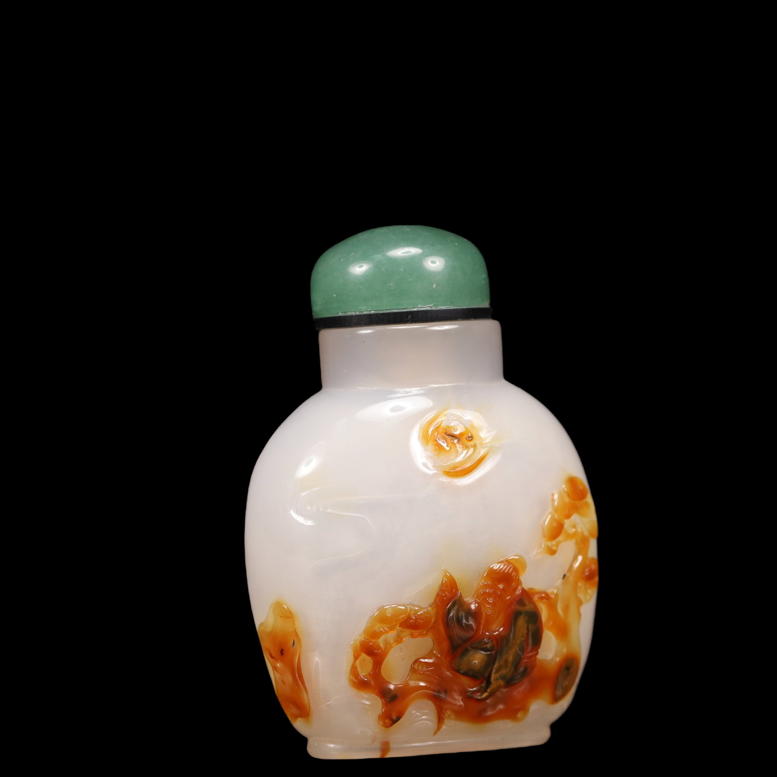 An Exquisite Agate Character and Story Pattern Snuff Bottle - 3