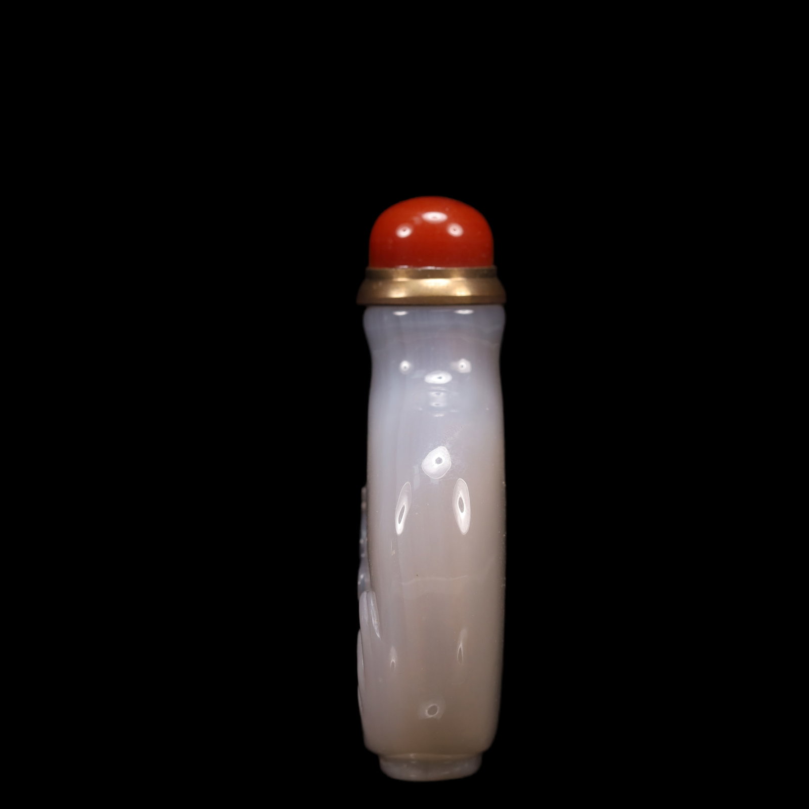An Exquisite Agate Flower and Bird Pattern Snuff Bottle - 6